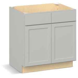 RELIABILT Parkstone II Sink Base, Light Gray, 33" W, 2 Doors, Fully Assembled - 649995 | Lowe's Pro Supply